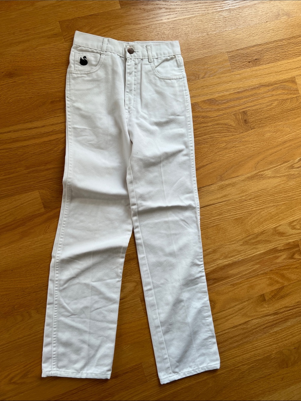 Vintage Gloria Vanderbilt White youth 10 Straight-Leg Jeans